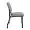 Boss Office Products Patient Guest Armless Chair, Black Steel Frame, Gray Antimicrobial Vinyl, 400 lb Capacity B9595AM-GY-400 - alternate 3